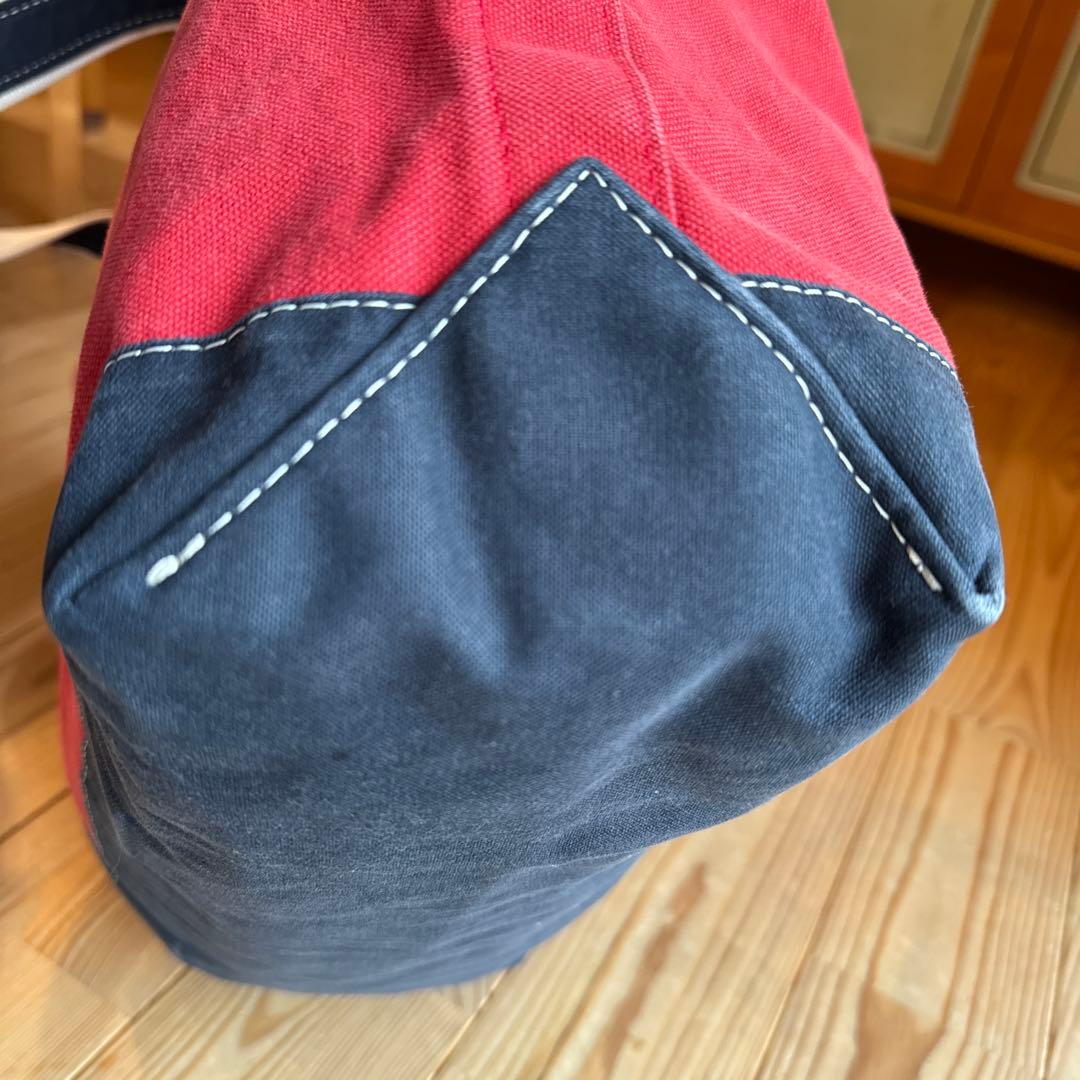 【レア＆極美品】sita paranticaキャンバストートLレッド×ネイビー☆