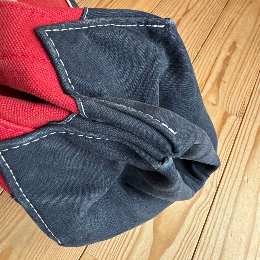 【レア＆極美品】sita paranticaキャンバストートLレッド×ネイビー☆