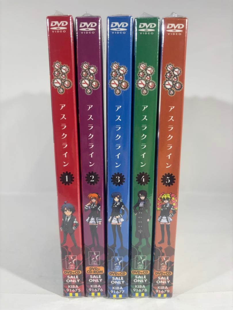 【未開封品】アスラクライン 初回版DVD 全5巻