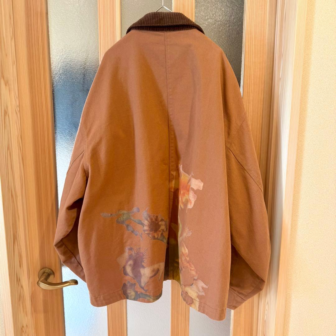 美品♡デシグアル　コリーナストラーダ　花　ブラウン　ジャケット　カバーオール