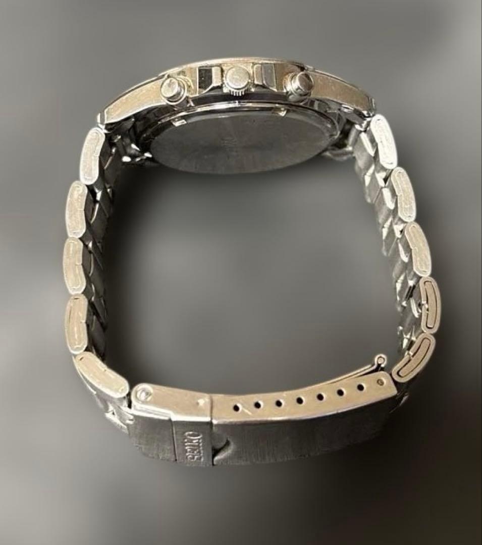 稼働品　SEIKO クロノグラフ クオーツ　腕時計