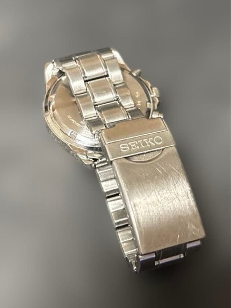 稼働品　SEIKO クロノグラフ クオーツ　腕時計