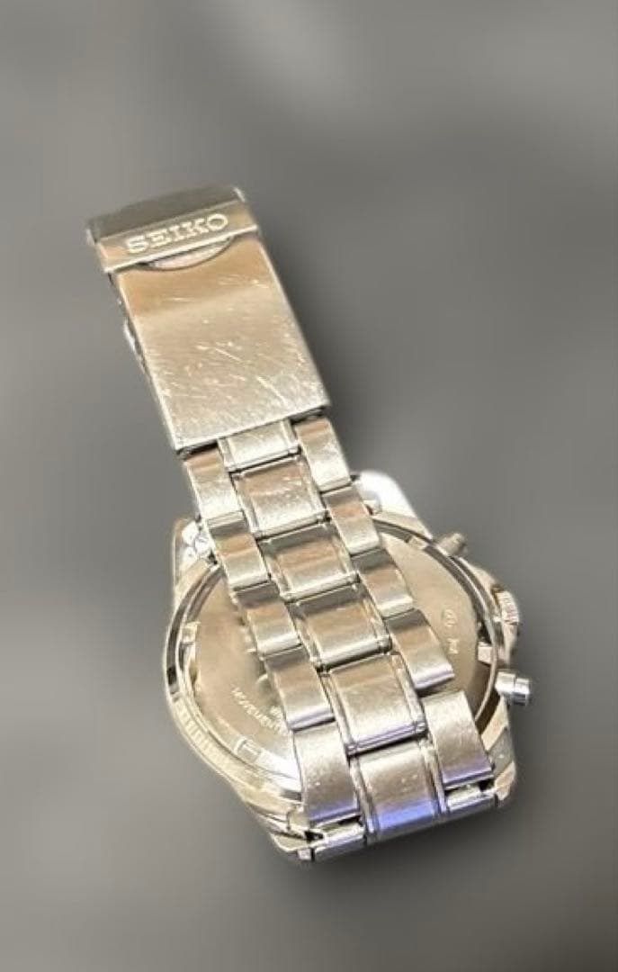 稼働品　SEIKO クロノグラフ クオーツ　腕時計