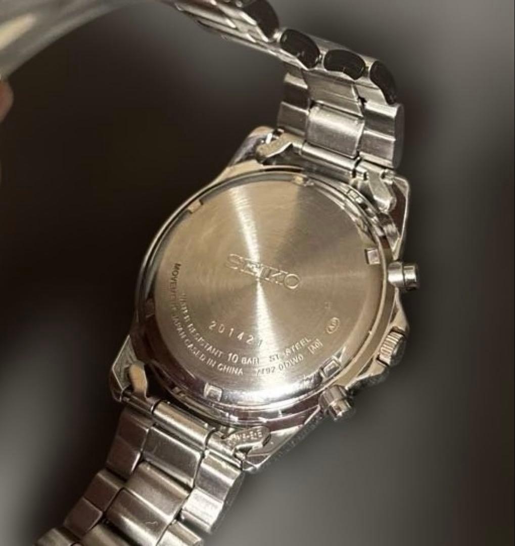 稼働品　SEIKO クロノグラフ クオーツ　腕時計