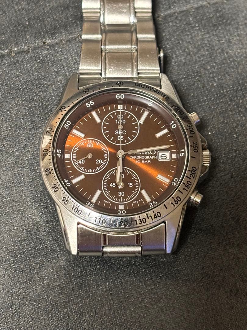 稼働品　SEIKO クロノグラフ クオーツ　腕時計