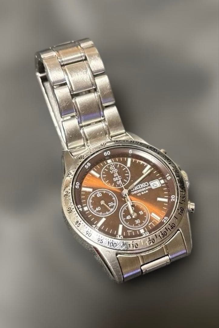 稼働品　SEIKO クロノグラフ クオーツ　腕時計