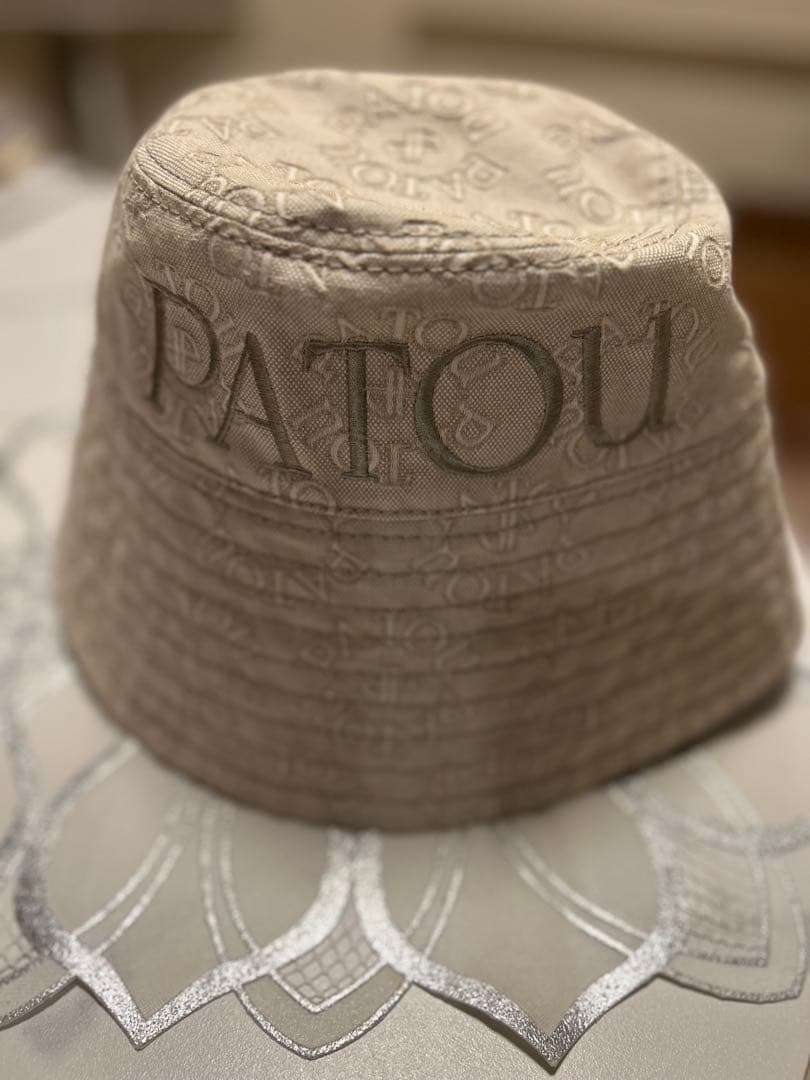 PATOU バケットハット ロゴ刺繍