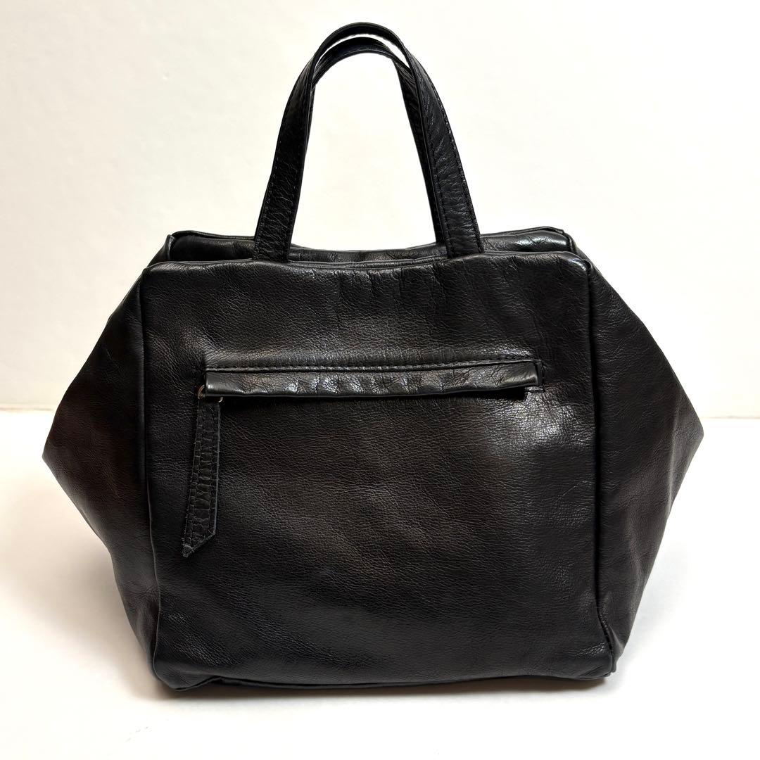 レバジック　les basiques レザースクエアバッグ　ブラック