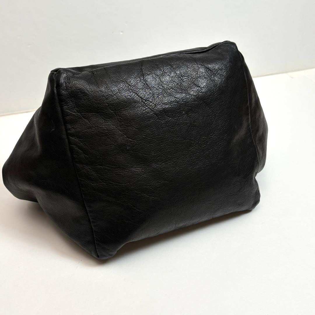 レバジック　les basiques レザースクエアバッグ　ブラック