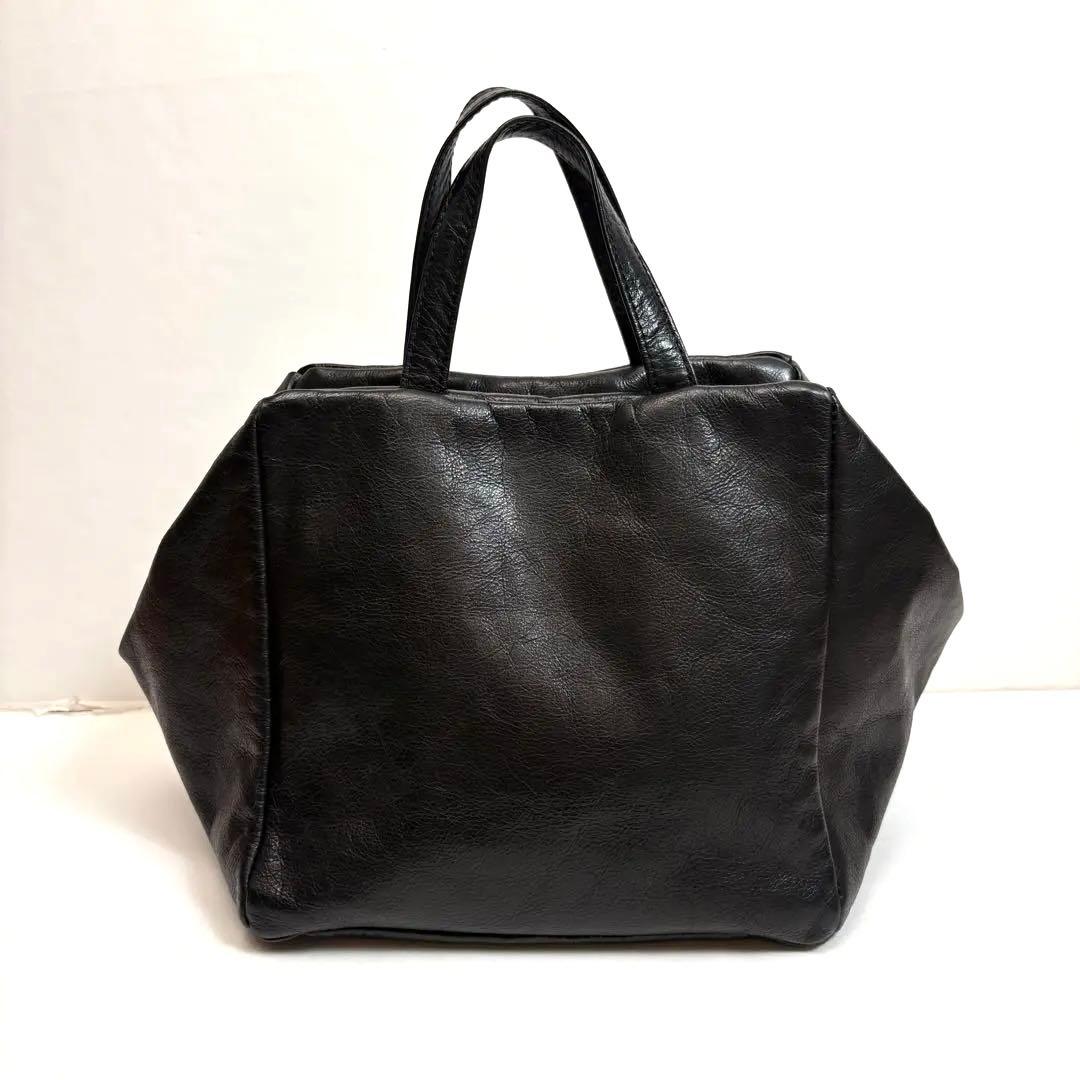 レバジック　les basiques レザースクエアバッグ　ブラック