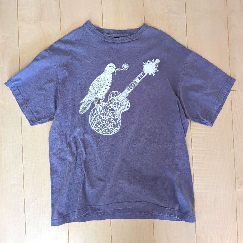 ひ*君様 【Ｌ】OLD STUSSY Tシャツ 黒タグ メキシコ製　90S