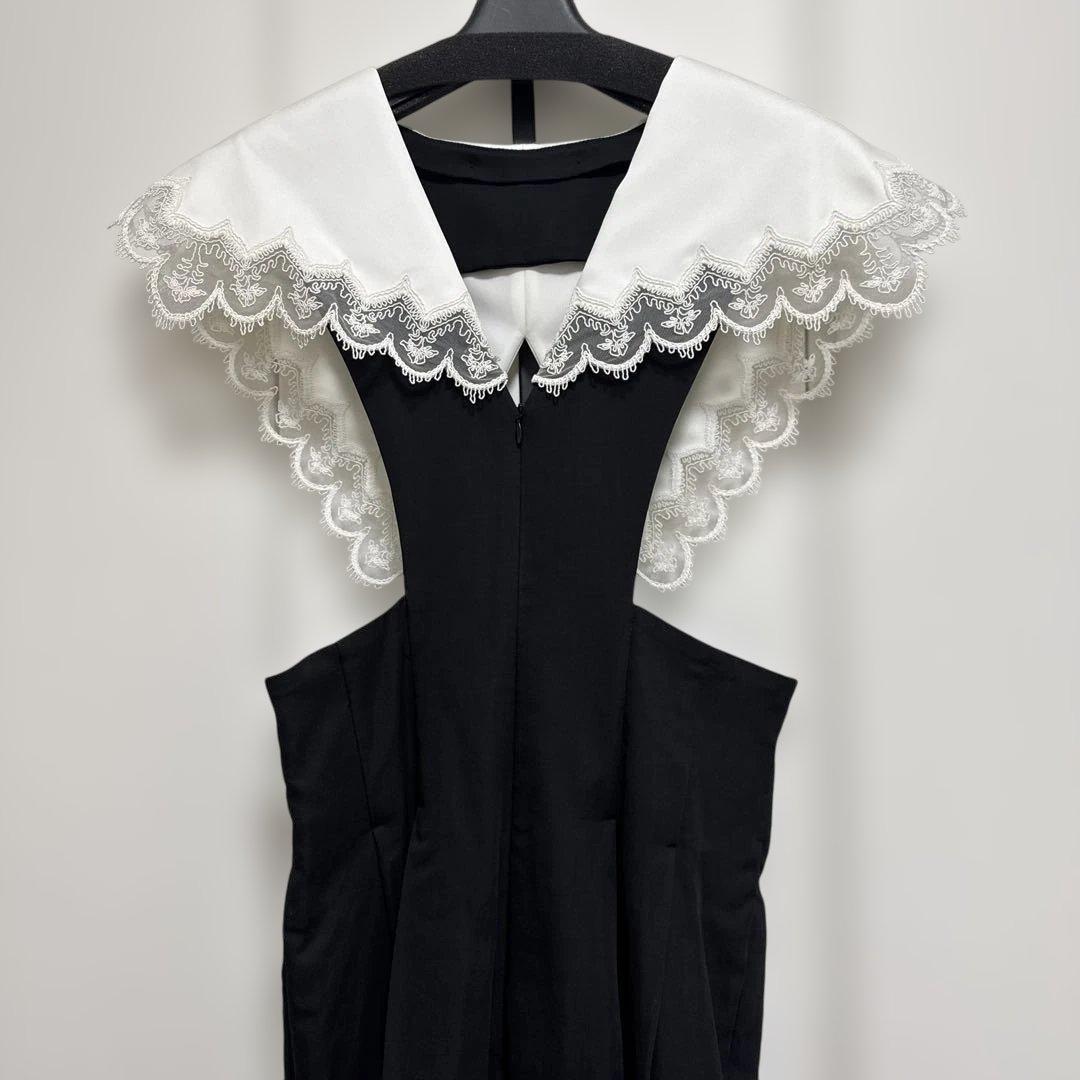 サロペット・オーバーオール・オールインワン FETICO EMBROIDERY COLLAR JUMPSUIT