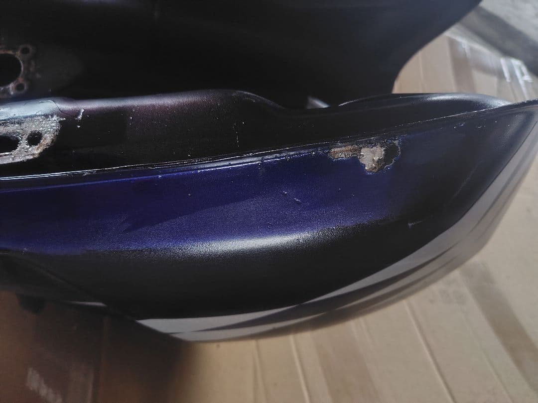 XJR400r rh02j Yamaha バイク用タンク 黒 ストライプデザイン