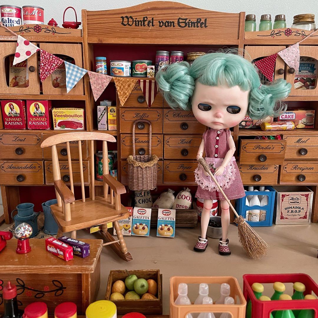 ドールハウス 1/6アンティーク風背景ボード