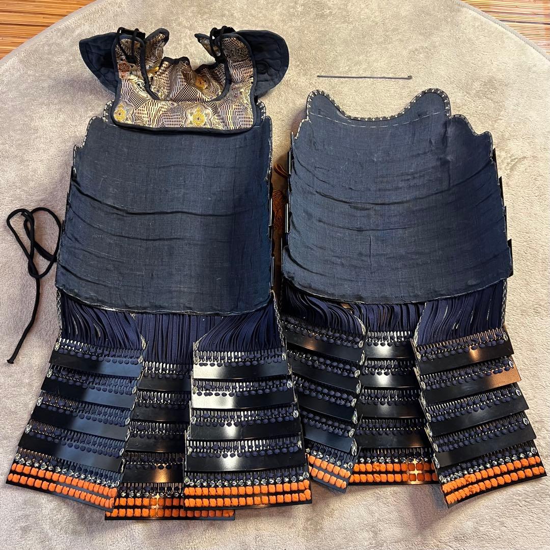 【美品•未着用】丸武工房製【現代 甲冑 等身大】鉄地黒胴当世具足 鎧 一式