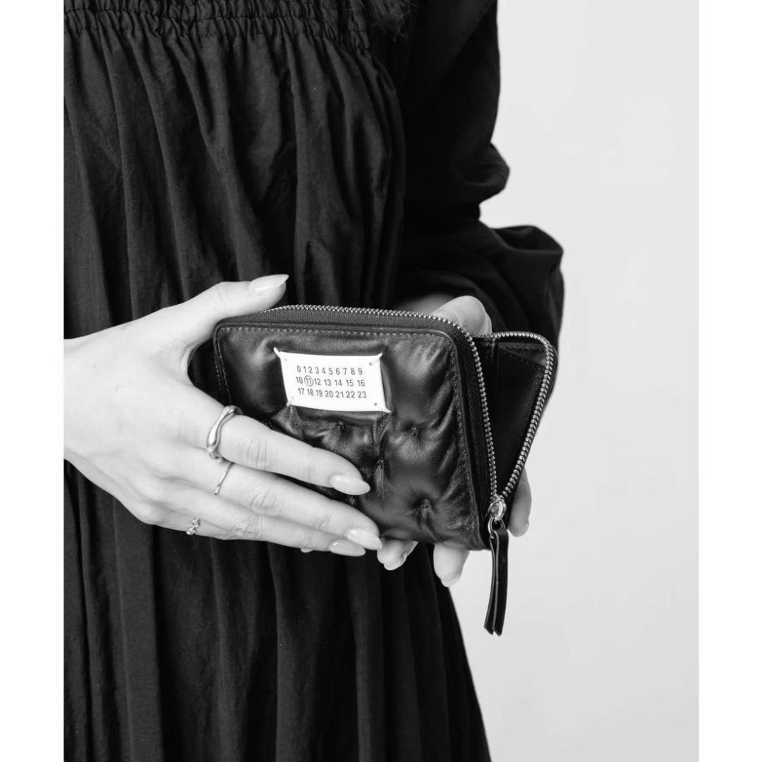 未使用保管品 メゾンマルジェラ グラムスラム ナッパレザー スモール ウォレット