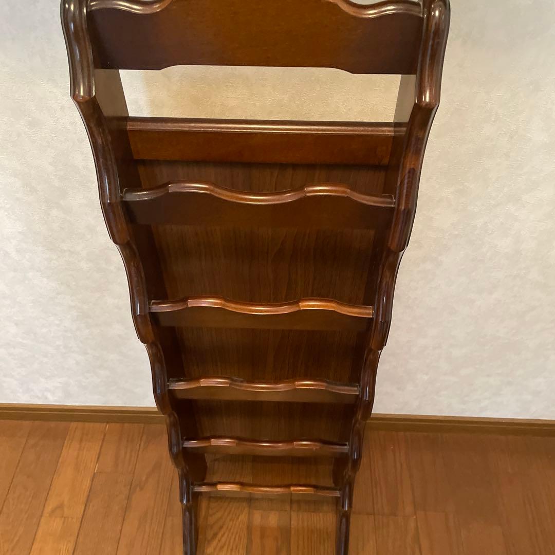 カリモク家具　コロニアルスリッパラックウォールナット　アンティーク