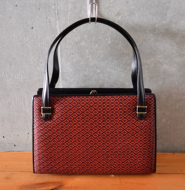 未使用 印傳 ハンドバッグ 印伝 鹿革 INDEN