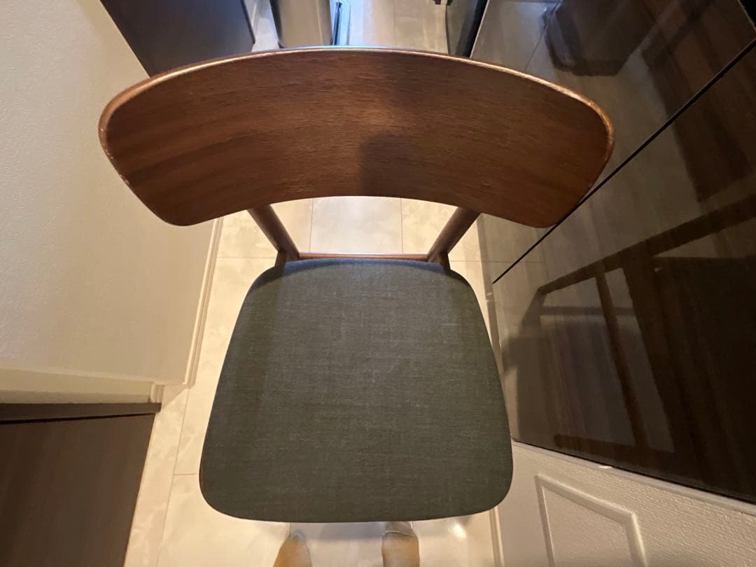 無印良品 ラウンドチェア ダイニングチェア ウォールナット