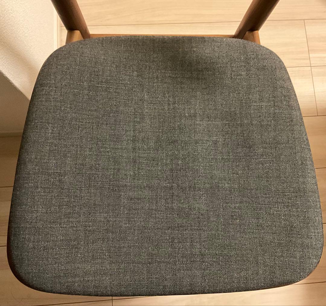 無印良品 ラウンドチェア ダイニングチェア ウォールナット