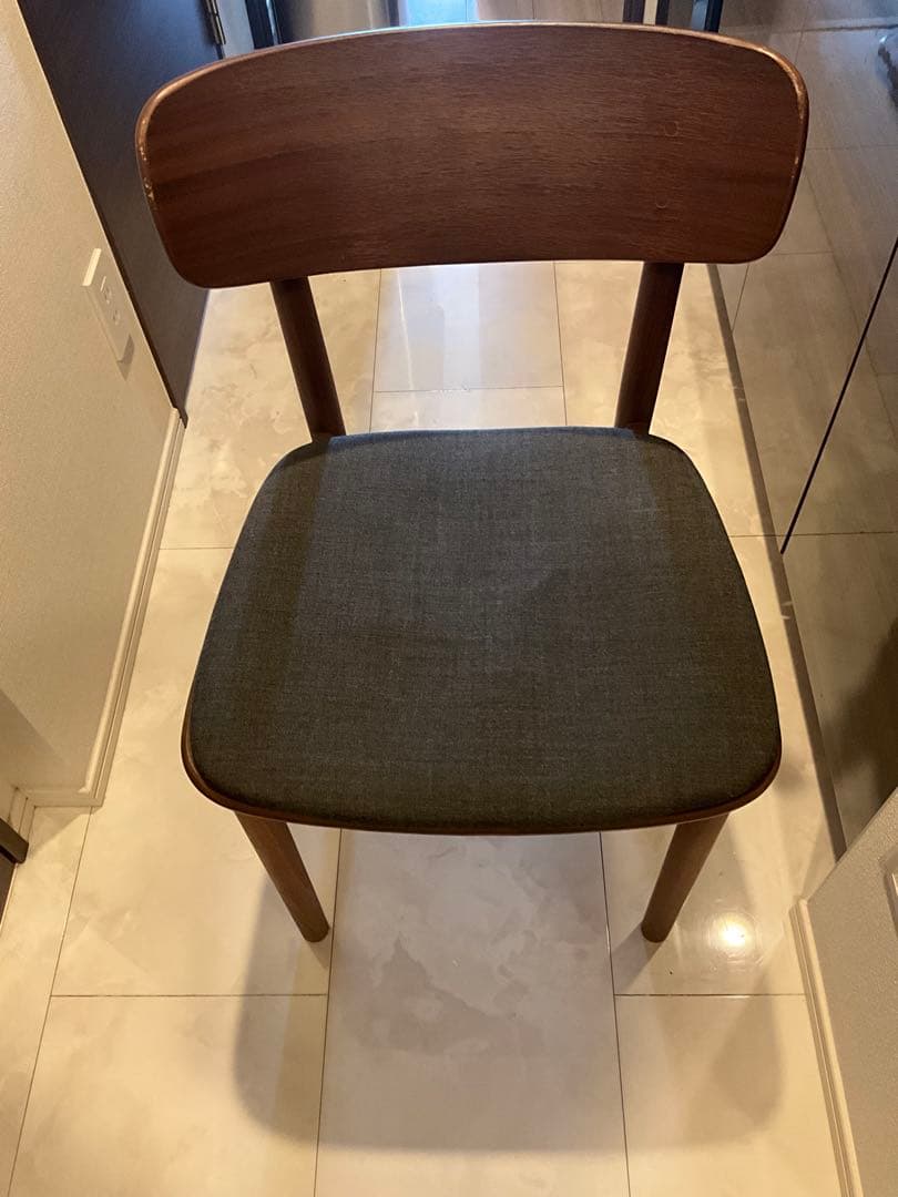 無印良品 ラウンドチェア ダイニングチェア ウォールナット