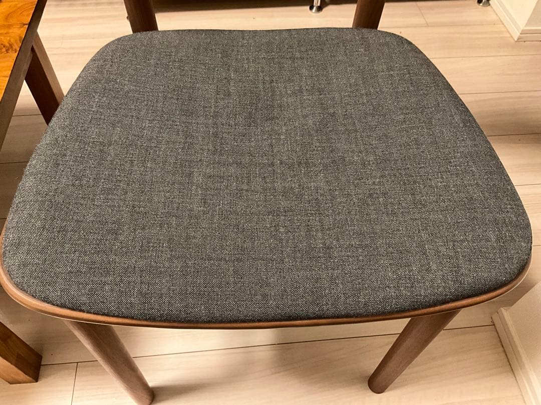 無印良品 ラウンドチェア ダイニングチェア ウォールナット