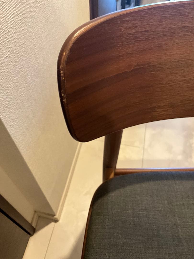 無印良品 ラウンドチェア ダイニングチェア ウォールナット