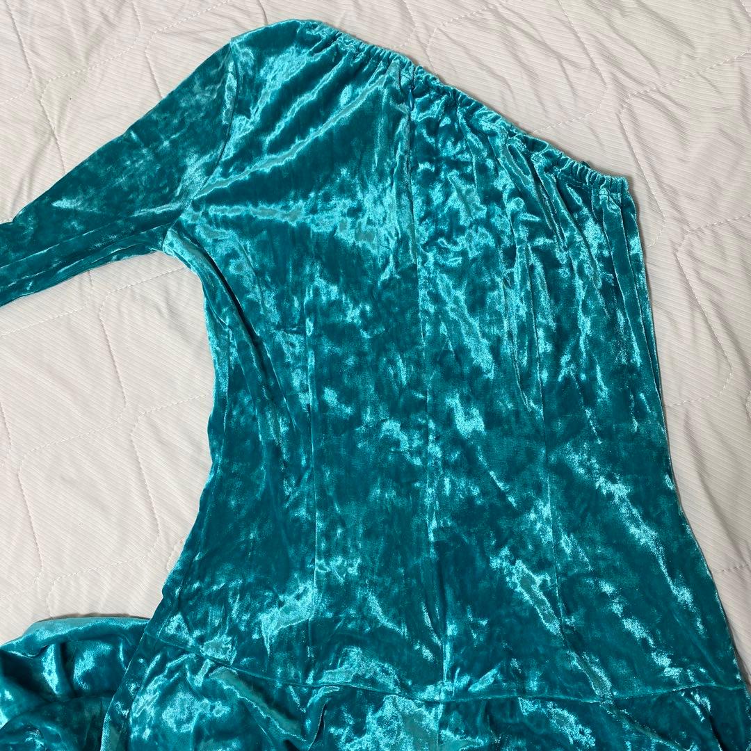 フラダンスドレス 片袖　衣装