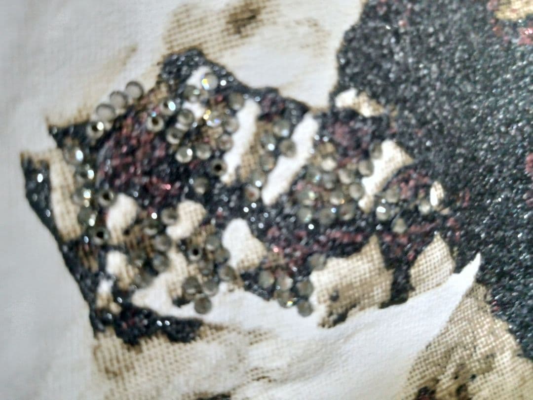 ルグランブルー　ラインストーンスカルタンクトップ