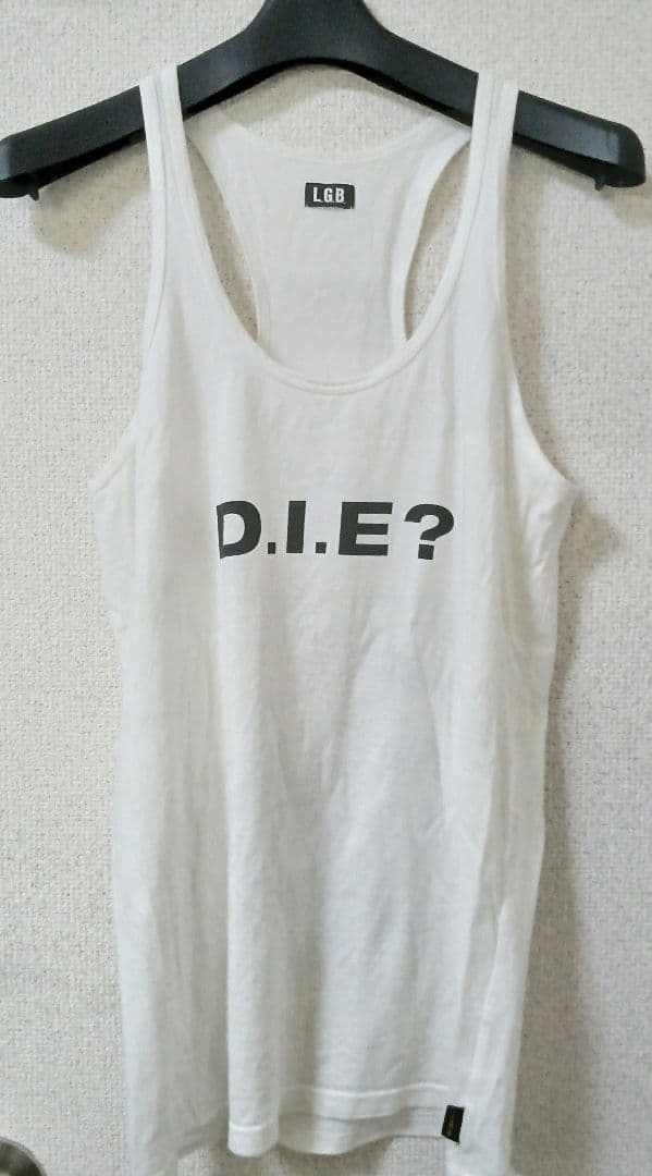 ルグランブルー　ラインストーンスカルタンクトップ