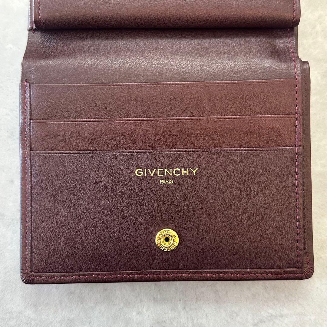 GIVENCHY 4Gロゴモチーフ がま口 二つ折り財布 コンパクトウォレット①