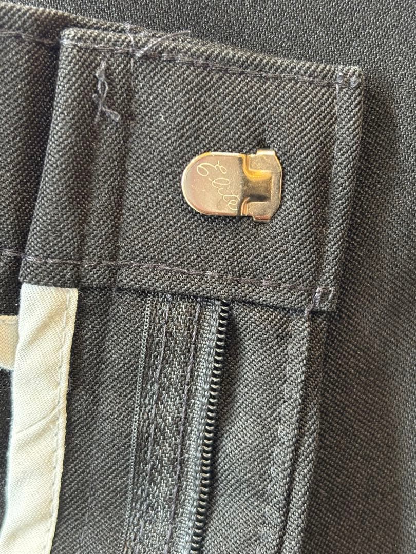 Levi'sアクションスラックス ブラックmade in USA 34×29