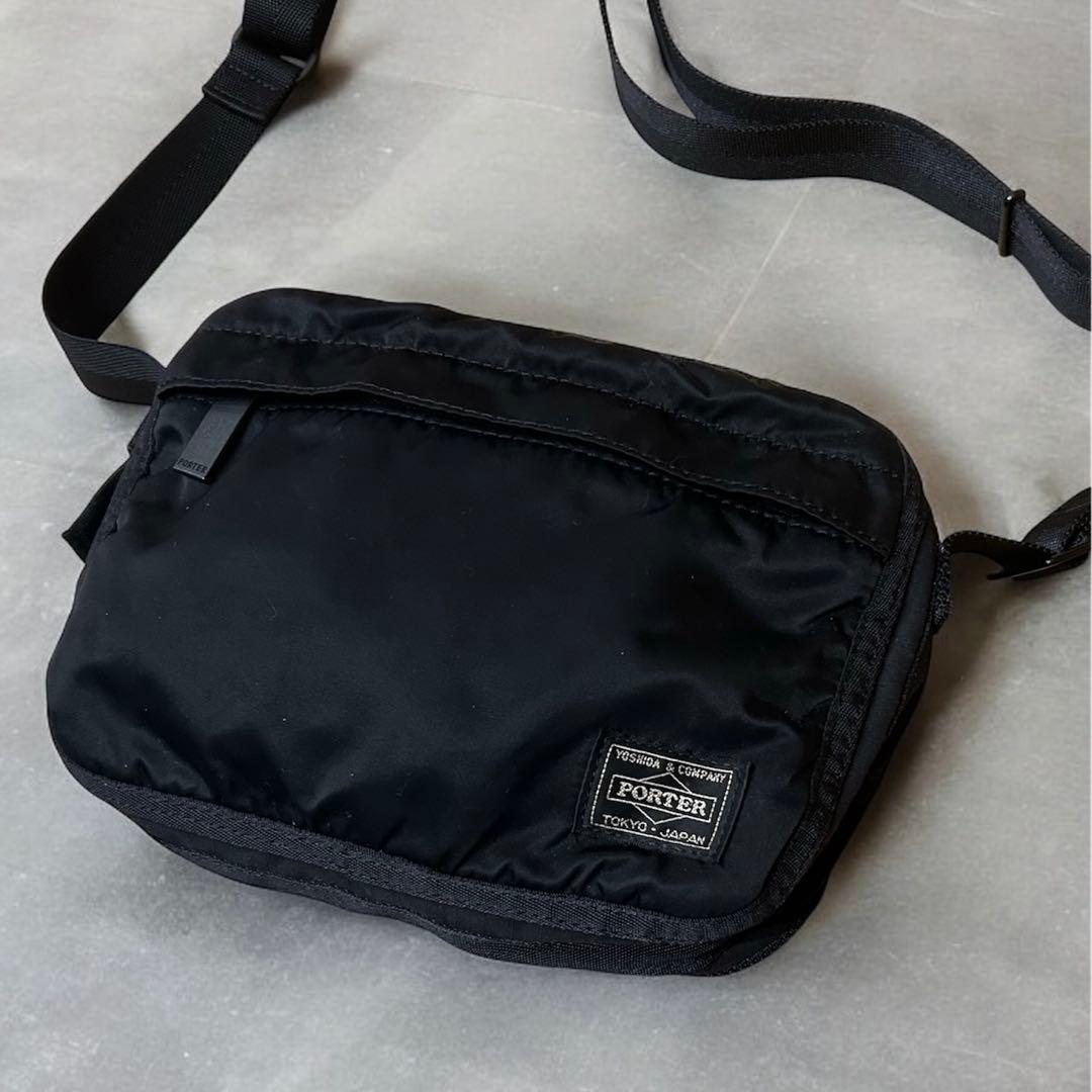 ⭐︎美品⭐︎PORTER フレーム ミニショルダーバッグ ポシェット ブラック