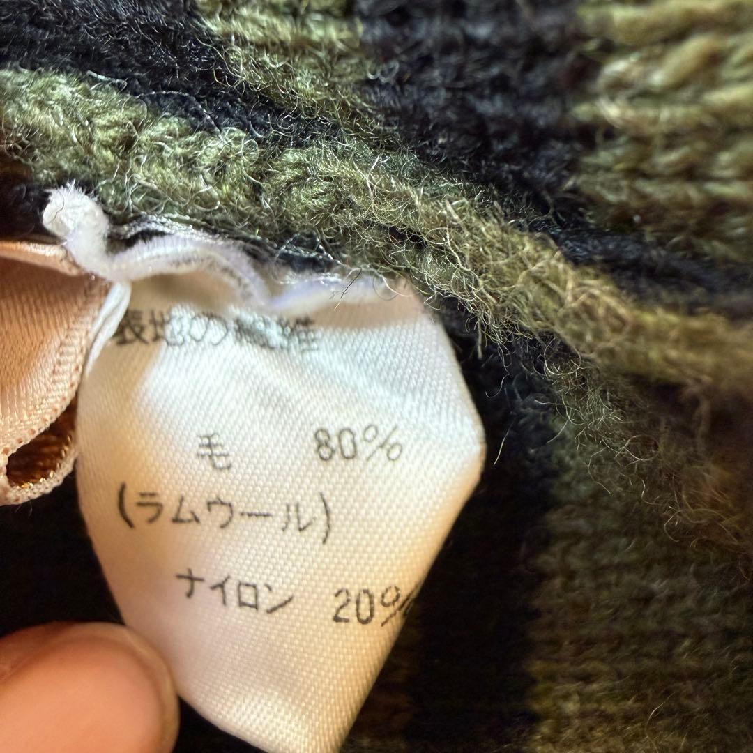 【美品】Vivienne Westwood オリーブグリーン ニット帽 希少