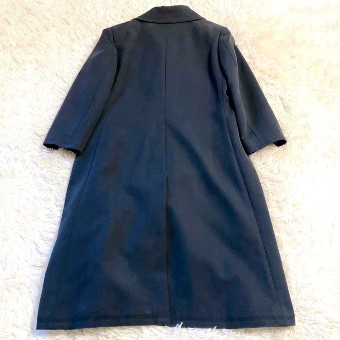 【マキシ丈】LOEWE チェスターコート　ネイビー　40　テーラードコート
