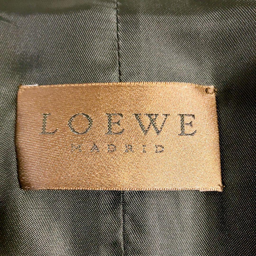 【マキシ丈】LOEWE チェスターコート　ネイビー　40　テーラードコート
