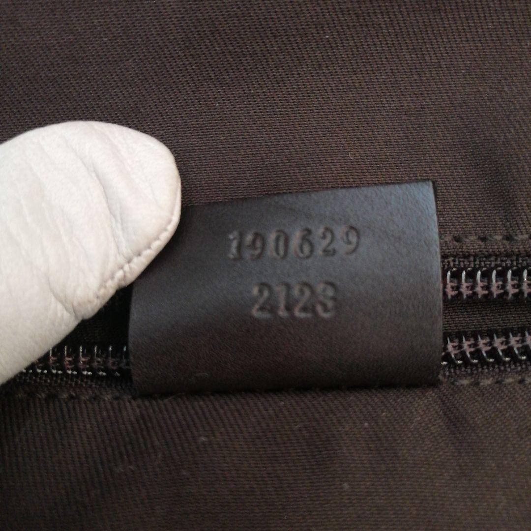 美品 Gucci GG柄 ボストンバッグ ダークブラウン 男女兼用