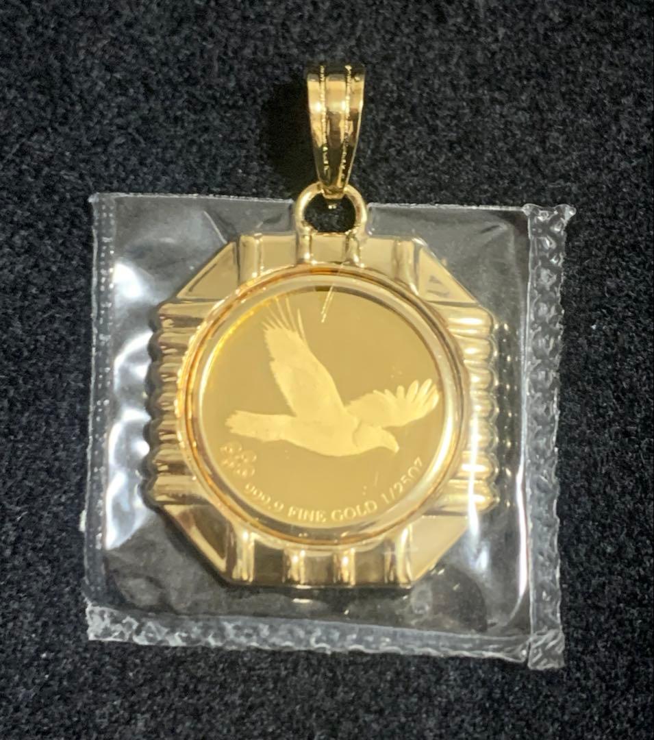 インディアンチャーム　ネックレス　ペンダントトップ　K24×K18