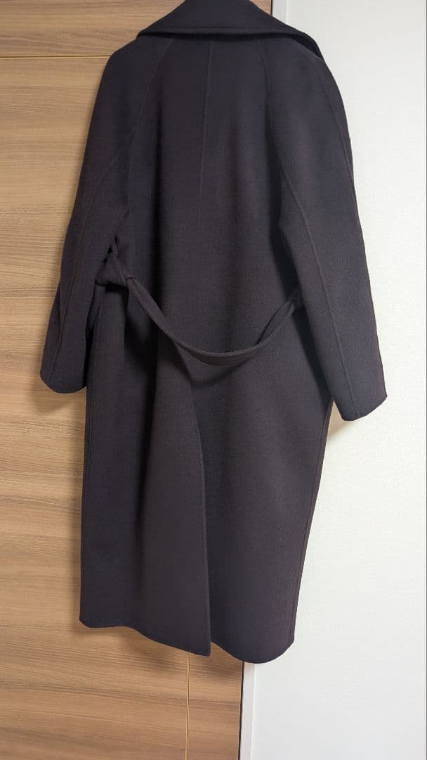 STUNNING LURE rスプリットラグランロングコート(ダークブラウン)