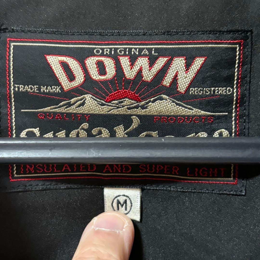 SUGAR CANE レザーダウンベスト Mサイズ ブラック