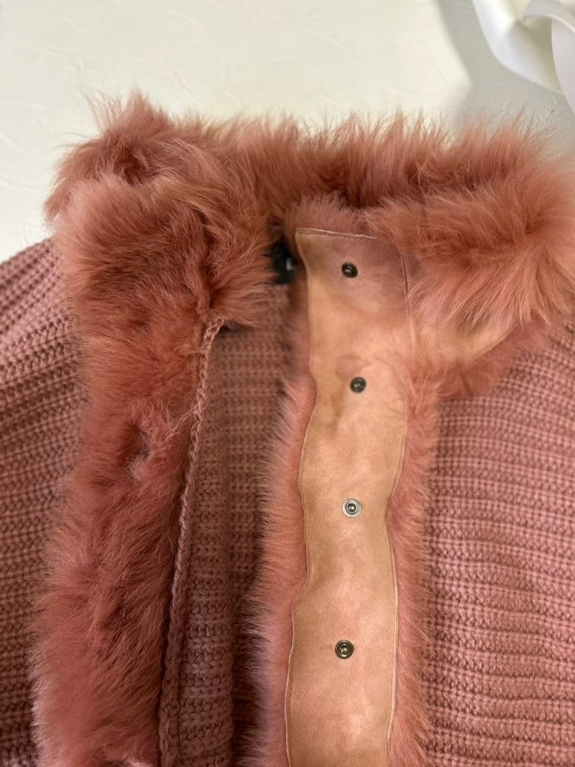 ★希少★エポカ EPOCA ニットファー ニットコート ピンク