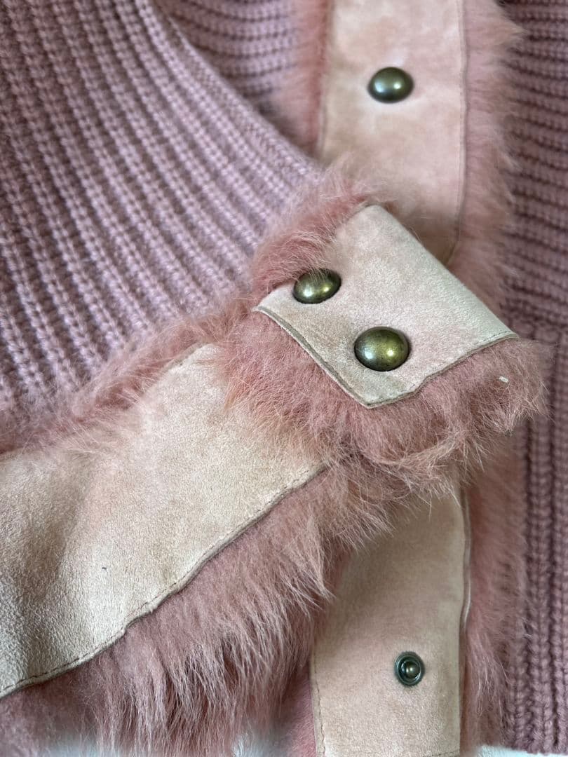 ★希少★エポカ EPOCA ニットファー ニットコート ピンク