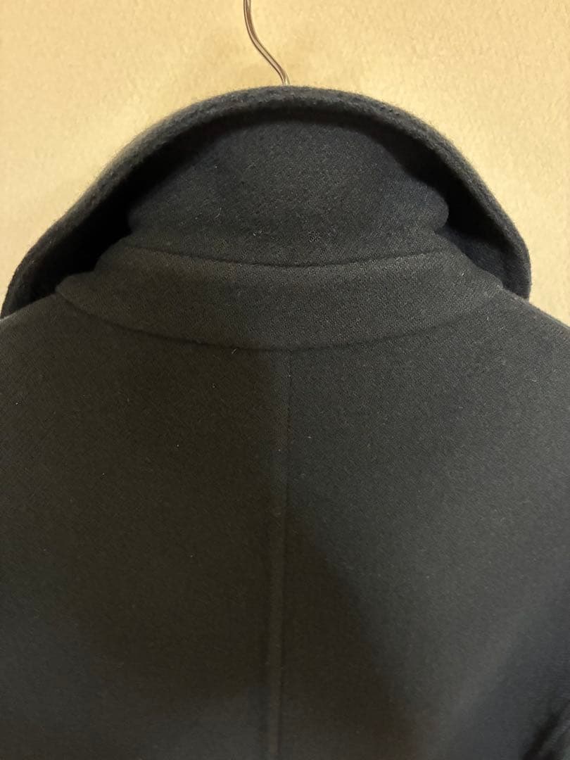 イタリア製 チェスターコート48 ネイビー