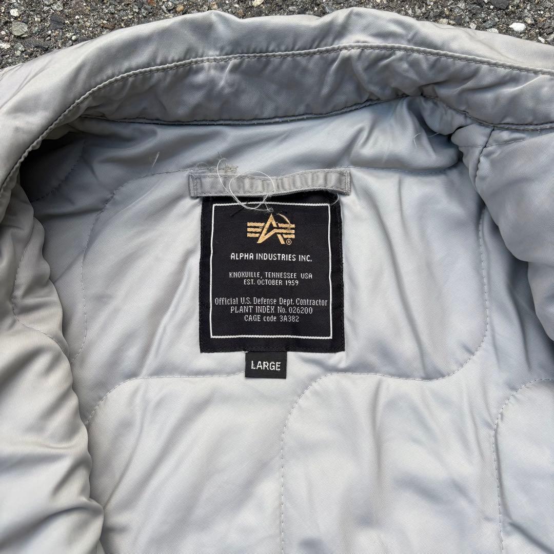 ち*ゆ様 90s ALPHA MA-1 CWU-45Pフライトジャケット シルバ