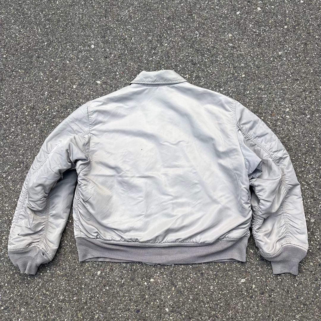 ち*ゆ様 90s ALPHA MA-1 CWU-45Pフライトジャケット シルバ