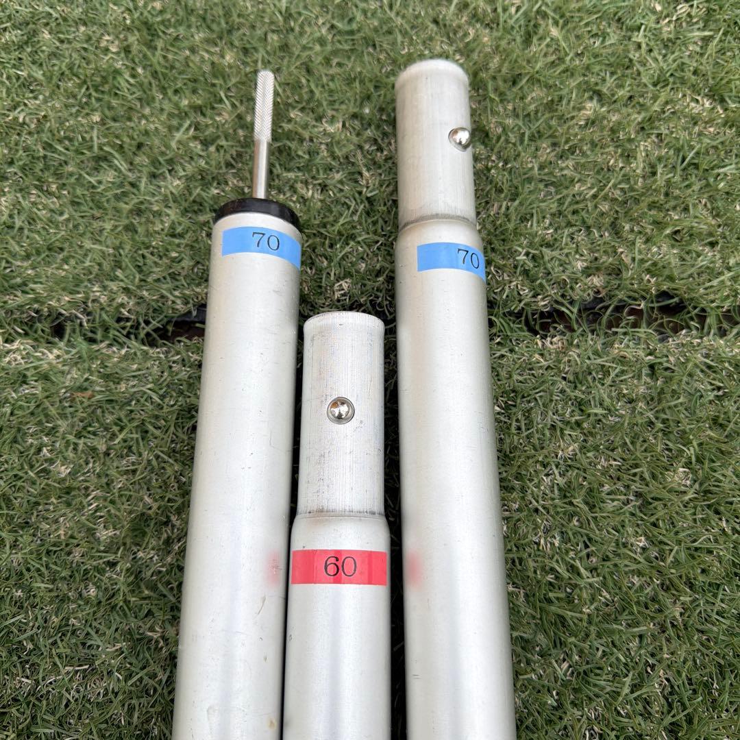 ランステ用二股ウィングポールセット 60cm 70cm アルミ製