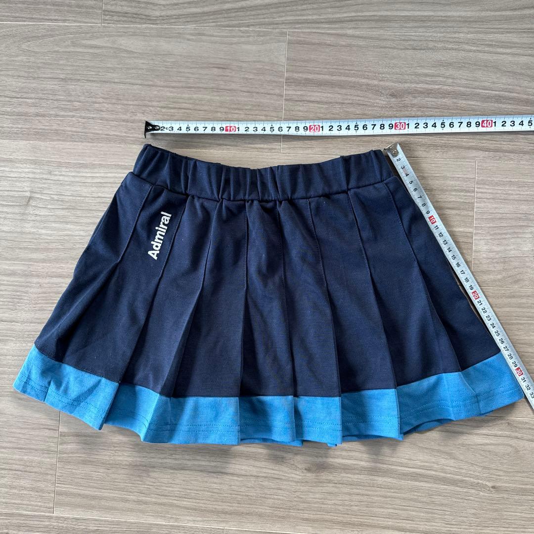 アドミラル レディーステニスウェア 青紺 ゲームシャツ＆スコート セット