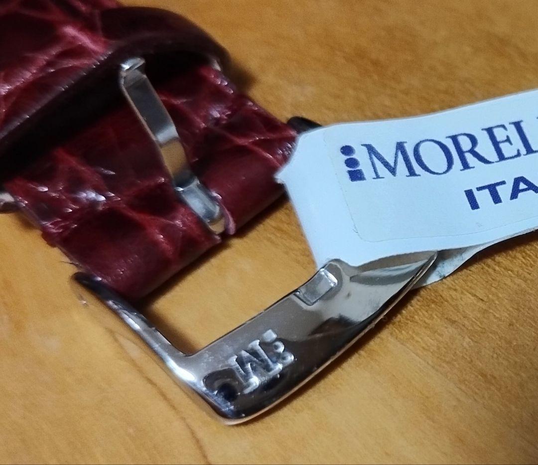 【新品】モレラート カイマンワニ 18mm バーガンディ