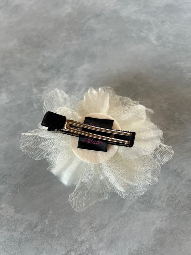 DRESCCO ツーラインオフホワイトシフォンドレス（Aya）