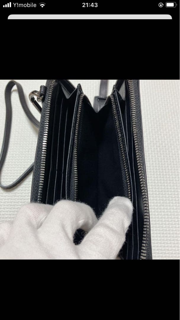 未使用DIESEL 2wayレザー×デニム ショルダー　お財布ポシェット